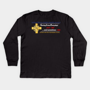 USPHS - Public Health Service Saving Lives Kids Long Sleeve T-Shirt